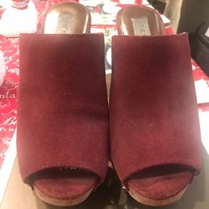 Steve Madden Red Wine Daynty Mules/Slides